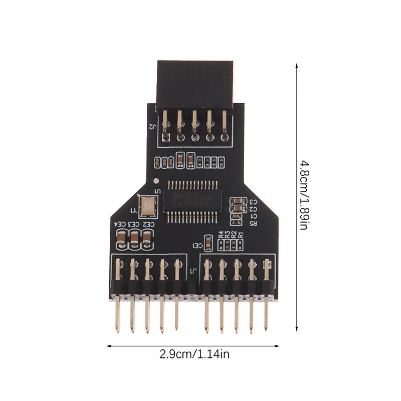 

Usb 2.0 9-контактный разветвитель материнской платы 9-контактный разветвитель разъема 1 на 2 удлинительный адаптер 9-контактный USB-концентратор Разъемы Usb2.0 для RGB-лампы вентилятора 9Pin to 2 9Pin Large