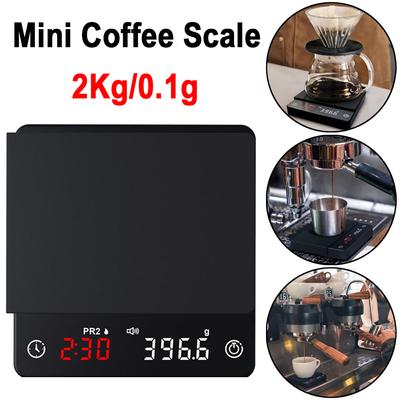 Coffee Scale 2kg/0.1g High Precision Drip Espresso Scale Ith Auto Tare Function Accuracy 0.1g Food Kitchen Electronic Scales