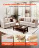 Modular Sectional Sofa, Modern 5-Seater Modular Sofa with Hidden Storage, Cloud Sectional Couch with High Rebound Sponge, Solid Wood Frame Upholstered