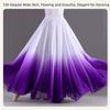 Gradient Color Dance Training Skirt Flowing Chiffon 720 Degree Classical Dance Skirt Big Swing Long Maxi Ballet Skirt