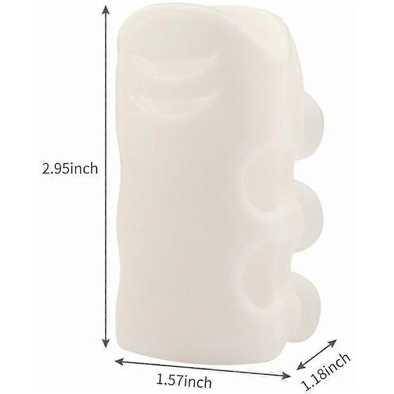 Punch-free Silicone Shower Suction Cup Mounting Base for Bathroom (White)