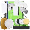 Vidaxl Studio Set With Lamps, Backdrops, and Reflectors