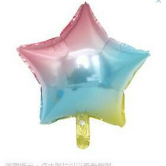 18-calowe Balony z Folii Aluminiowej w Kształcie Pięcioramiennej Gwiazdy - Dekoracja Weselna
