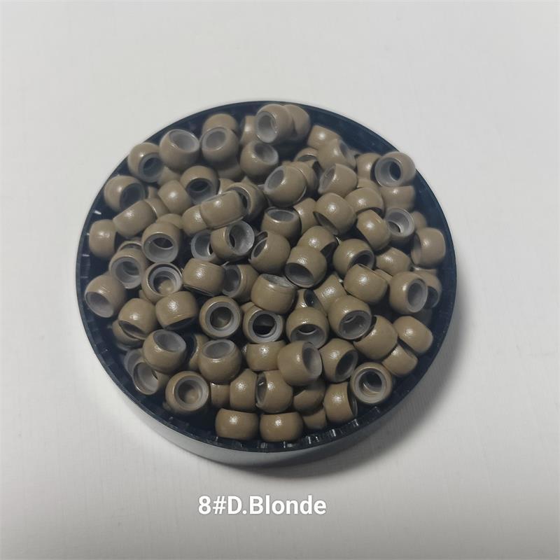 200Pcs Hair Extension Tools 4.0Mm Silicone Nano Rings For Nano Rings Copper With Silicone Lined Hair Beads Hair Rings