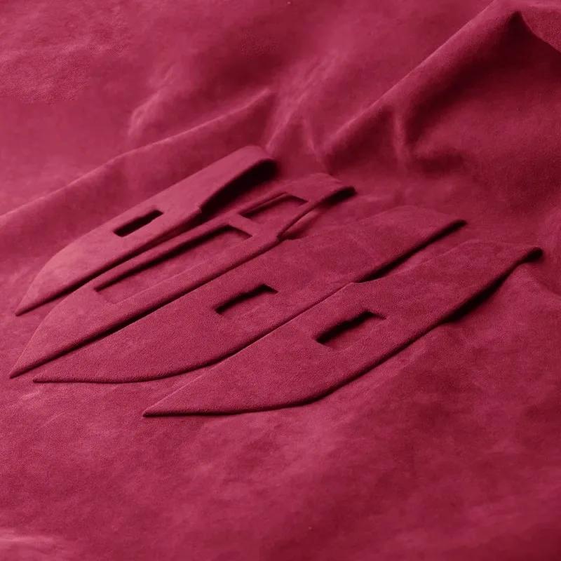 Suede Car Interior Door Window Control Panel Sticker Cover Trim for Toyota RAV4 2020 2021 2022 2023 2024 2025