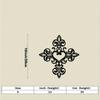 Black Iron Wall Art Heart Cross Metal Decor for Home Wedding Gift