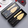 Butter Knife And Spatula Set with Ceramic Handle Stainless Steel Baking Turner for Butter Pizza Pastry Non-Stick Cake Cutter And Butter Spreader