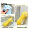 School Supplies Organizer Cat Paw Silicone Pencil Case, Large Capacity Stationery Student Supply Bag Bag, Students Storage Pouch with Zipper Case