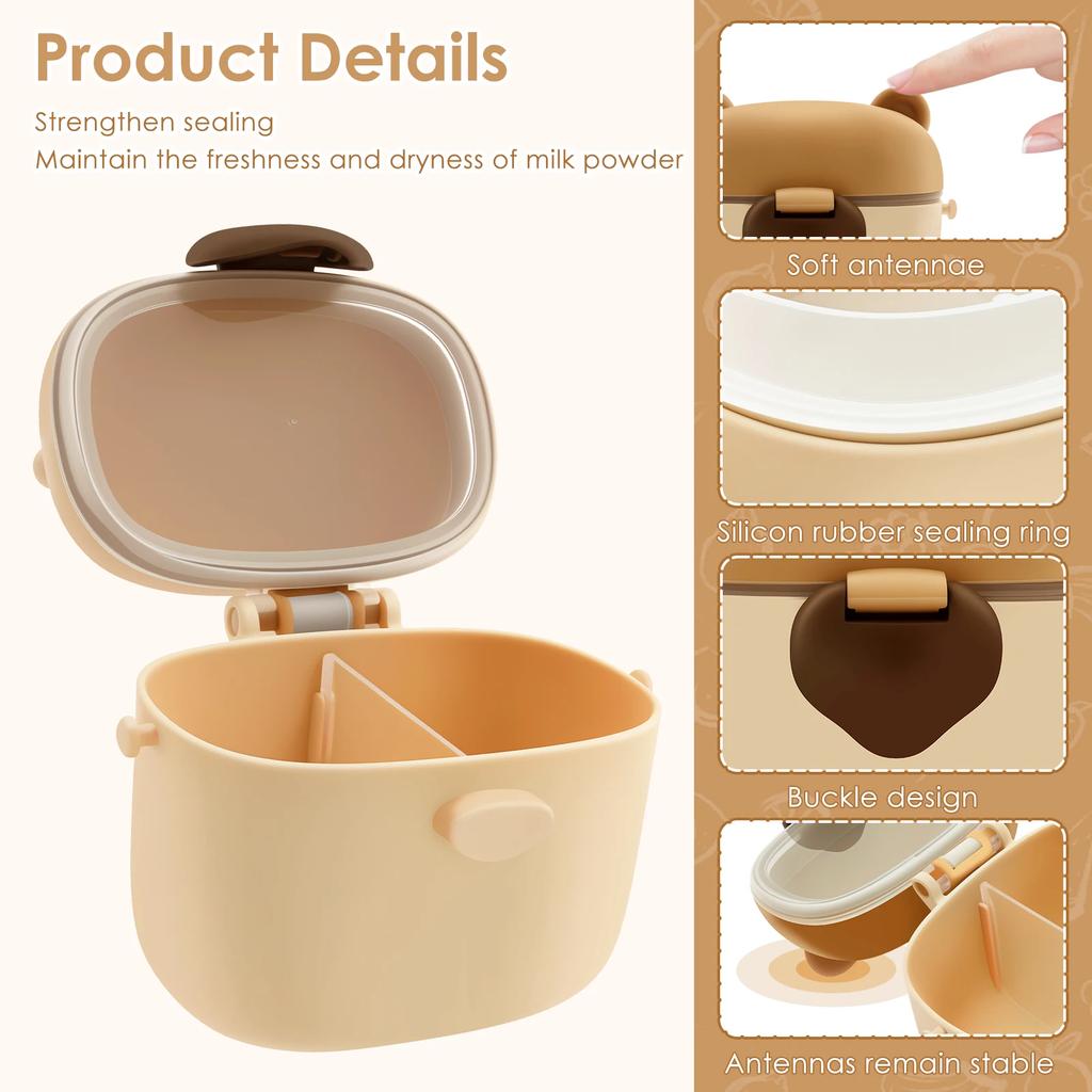 Baby Milk Powder Box Portable Infant Feeding Container Newborn Food Storage Box Powder Dispenser Kid Meal Toddler Snack Fruits