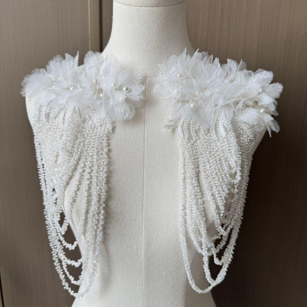 Gorgeous Design Nail Bead Tassel Decoration Luxury Fashion Shoulder Tassel Delicate Shoulder Adornment Evening Gown