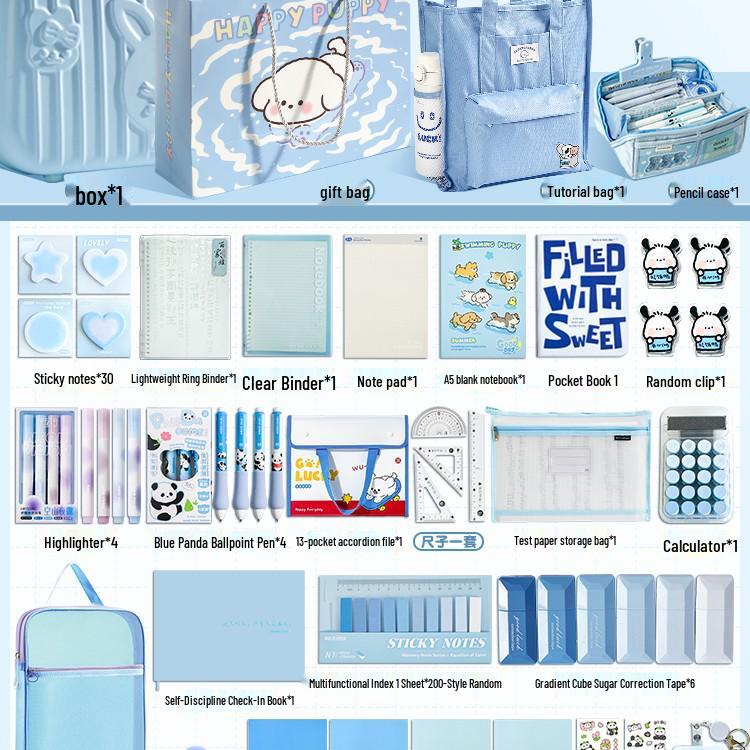 Back To School Stationery Gift Box for Girls - Perfect for Elementary & Junior High