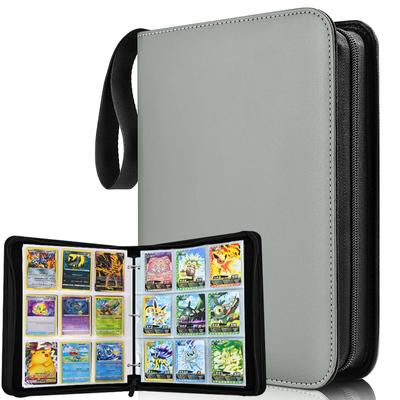 Card File Trading Card File 9 Pockets Holds 720 Cards Waterproof and Card Binder with PVC Cover Portable Zipper Card Sheet for Storing Other Game