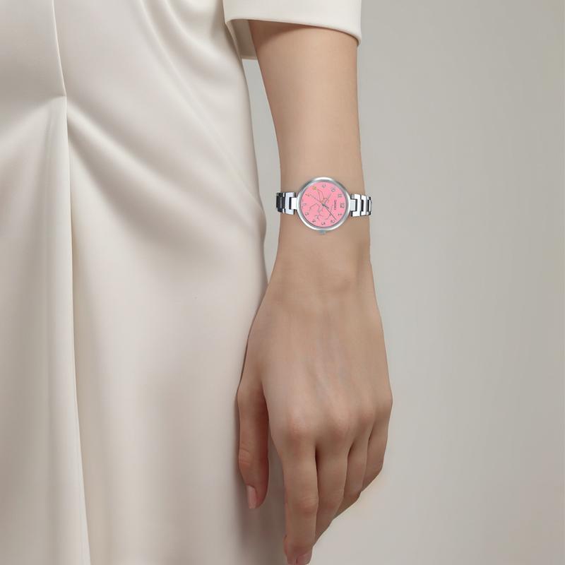 Casio Leo Zodiac Pattern Dial Quartz Movement Japanese and Korean Watch Women's Watch Pink Dial LTP-E02D-4A