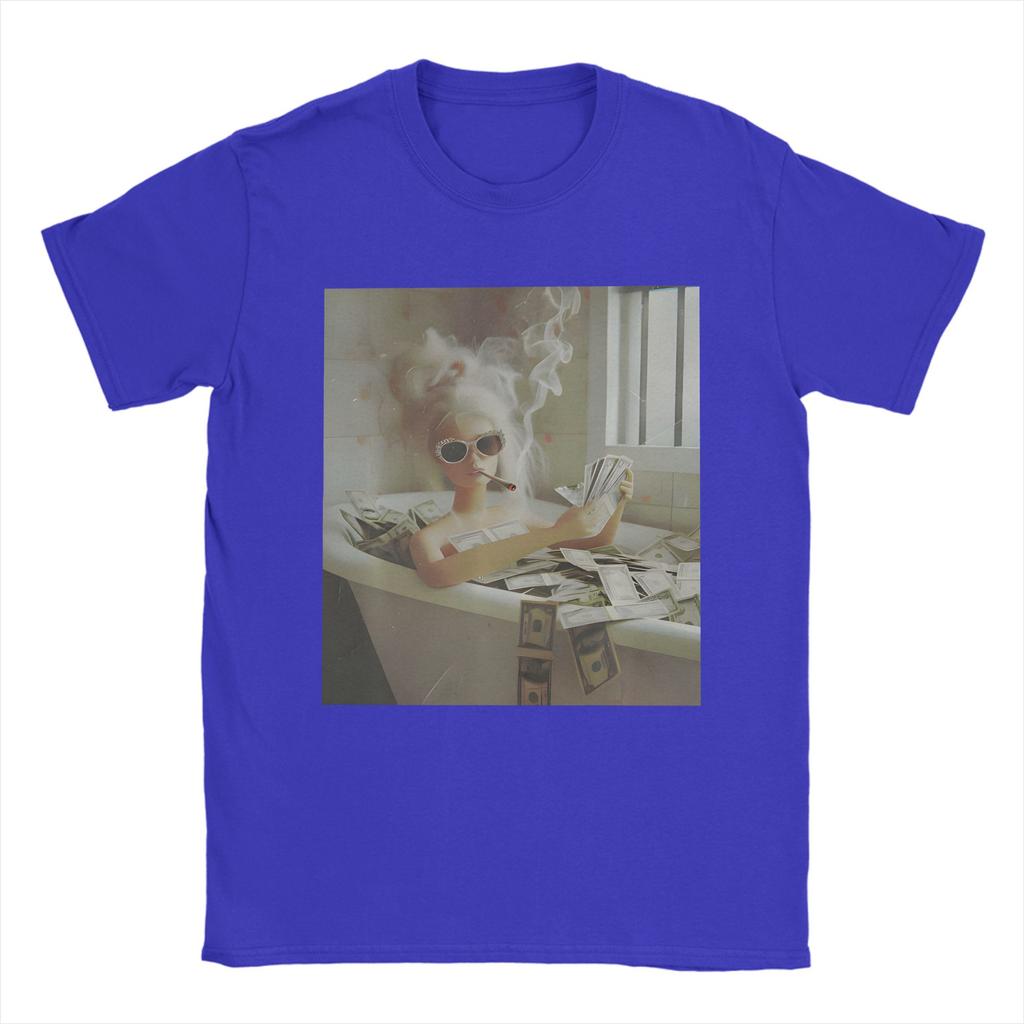 Harajuku TShirt Beach Distressed Doll Face Meme TShirts 100 Cotton Tshirt for Unisex Awesome Cheap Print Short Sleeve Tees