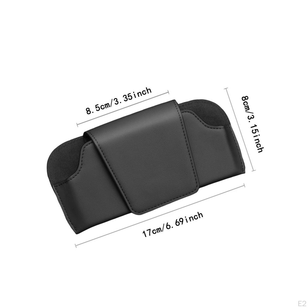 Car Glasses Clip, Portable PU Interior Accessory, Space-saving for Women And Men.