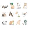 53Pcs/Set Cartoon Sticker Waterproof Heat-resistant Scratch-proof Anti-tear Re-paste Cat Hand Painted Scrapbook Sticker Suitcase Accessory
