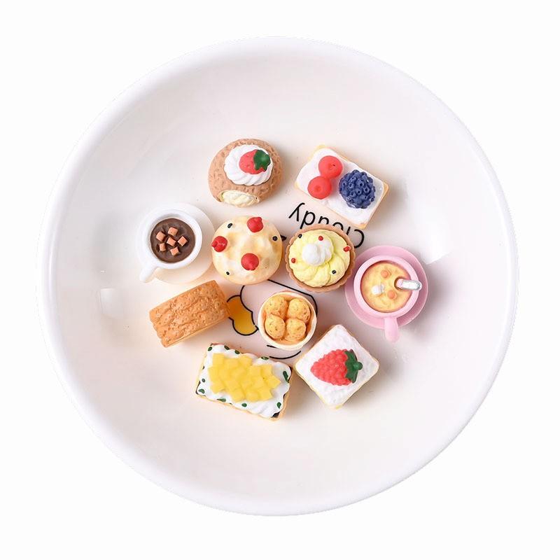 20PCS Simulated Cake Bread Fake Food Model Cakes Dessert Toy Doll House DIY Kitchen Life Scene Decor Accessories