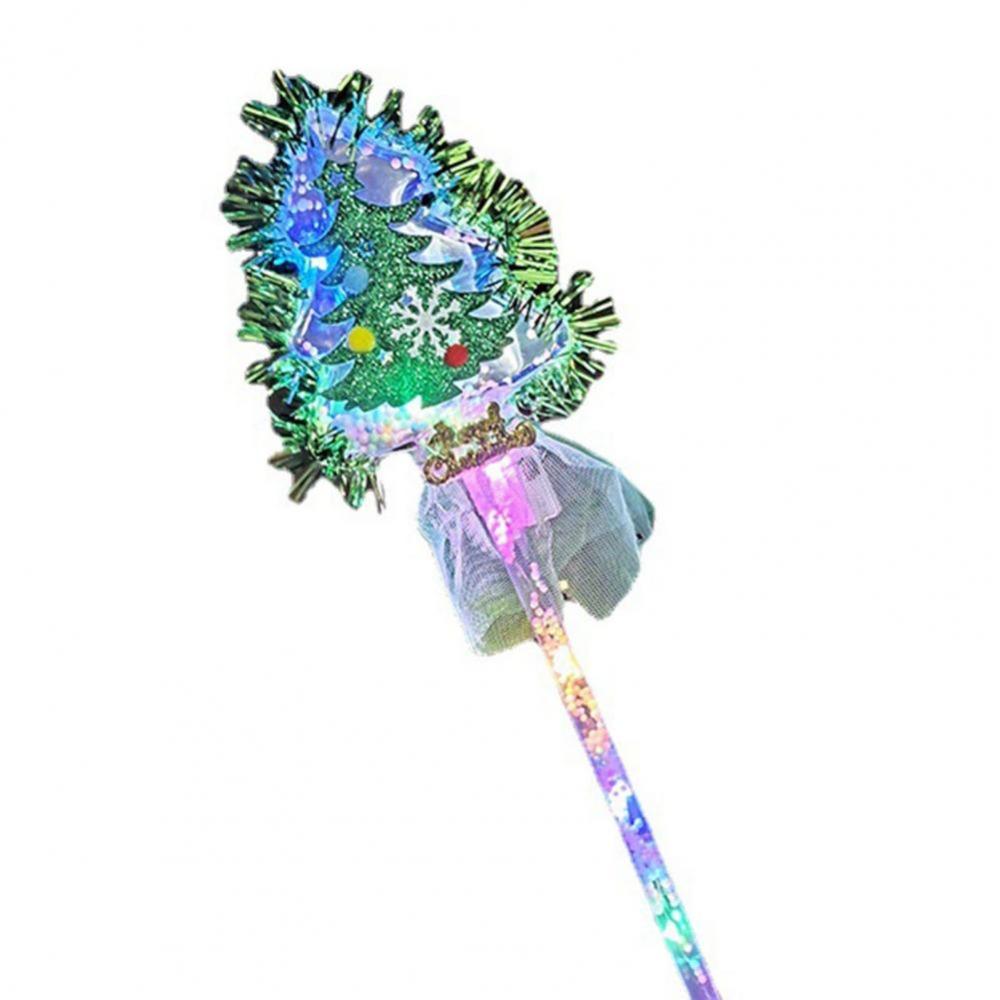 Multi-purpose LED Light-Up Wand Magical Wand Props Christmas Tree Glow Stick Xmas Home Decor
