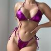 Trendy Tassel Triangle Tie-Up Bikini CX605
