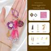 Song Dynasty Brocade Keychain DIY Kit - Wish-Fulfilling Baoxiang Flower Ornament