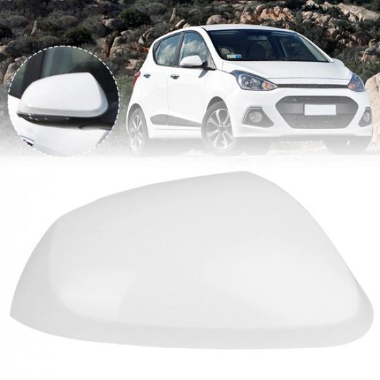 Wing Mirror Cover Cap Casing Primed White Right Side For Hyundai I10 2013-