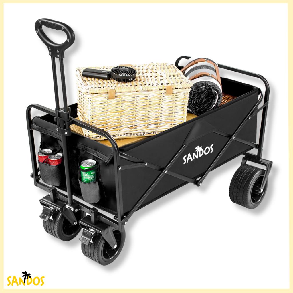 Beach Travel Stroller, Transport Trailer, 100kg, Foldable, Holiday