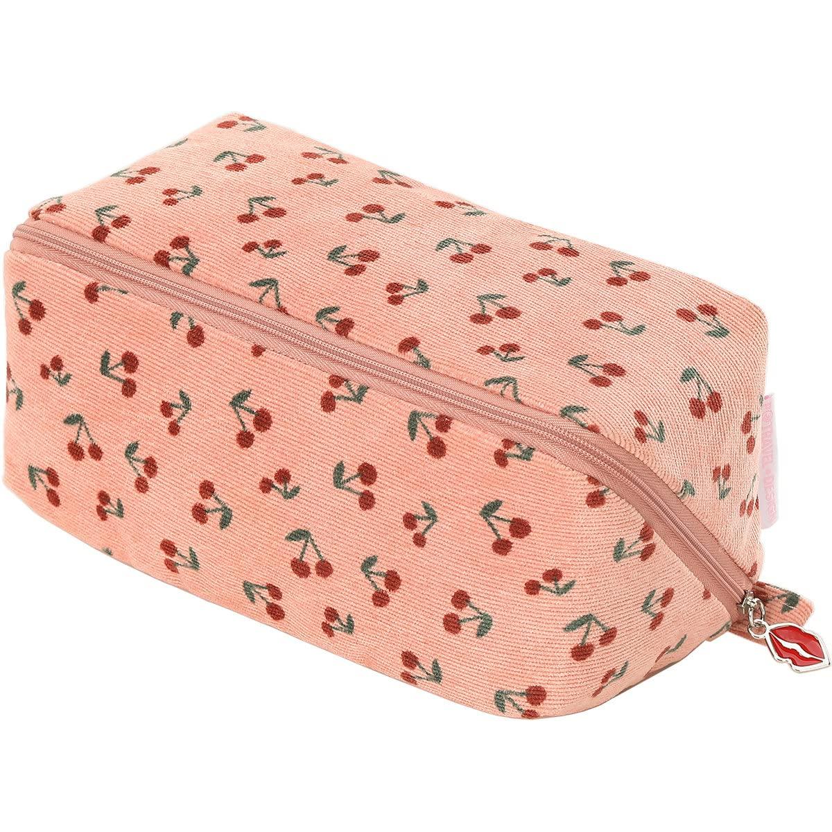 

VanFn Cherry Blossom Makeup Large Capacity Vanity Pouch for Cute and Travel Cosmetic Storage Lightweight and Perfect for Business Trips Pouch, Women,