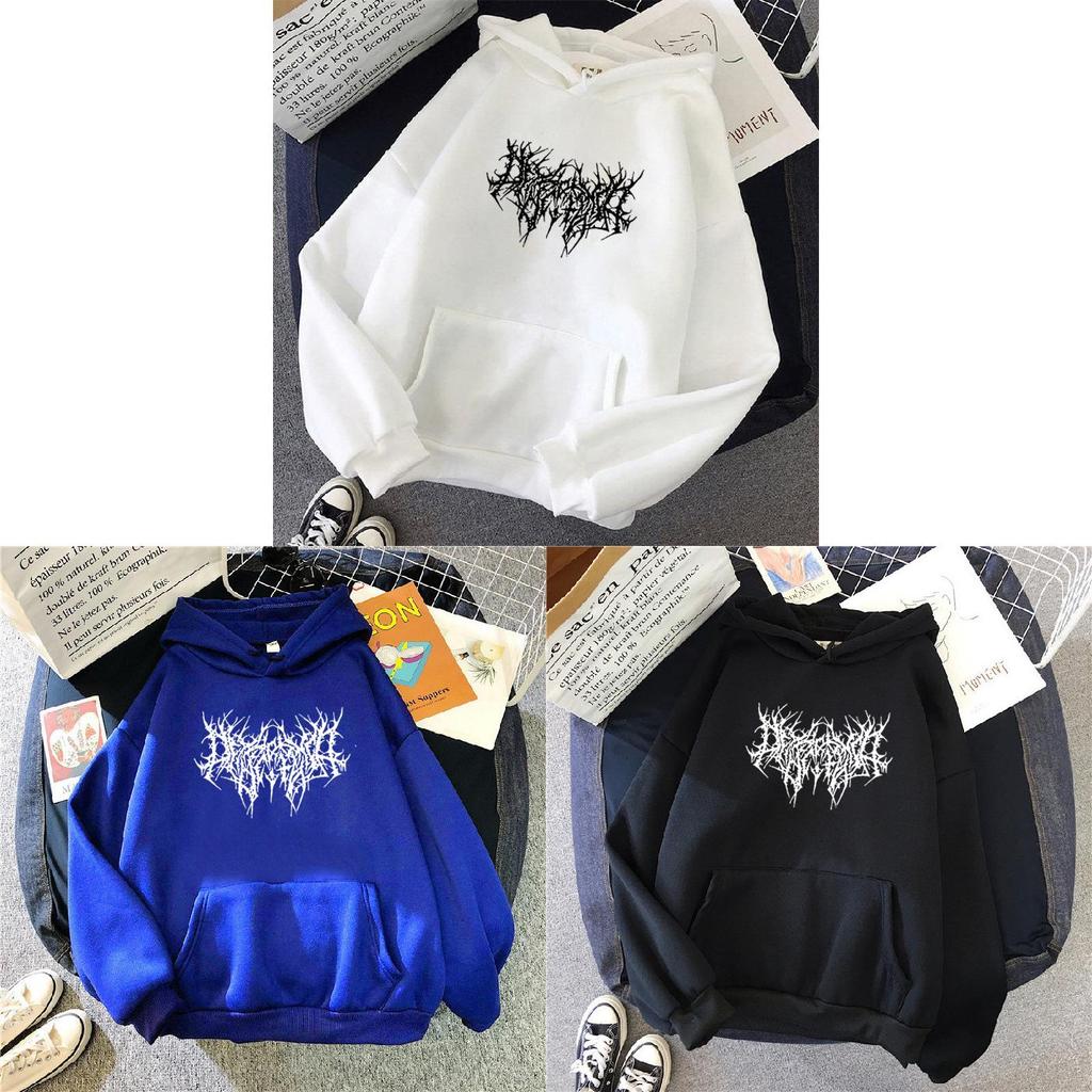 Hoodie Sweatshirt For Women With Print Pattern And Vneck In Casual Style
