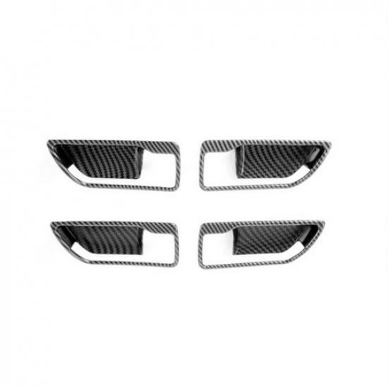 Fits Toyota Highlander - Carbon Fiber Inner Door Handle Bowl Cover Trim