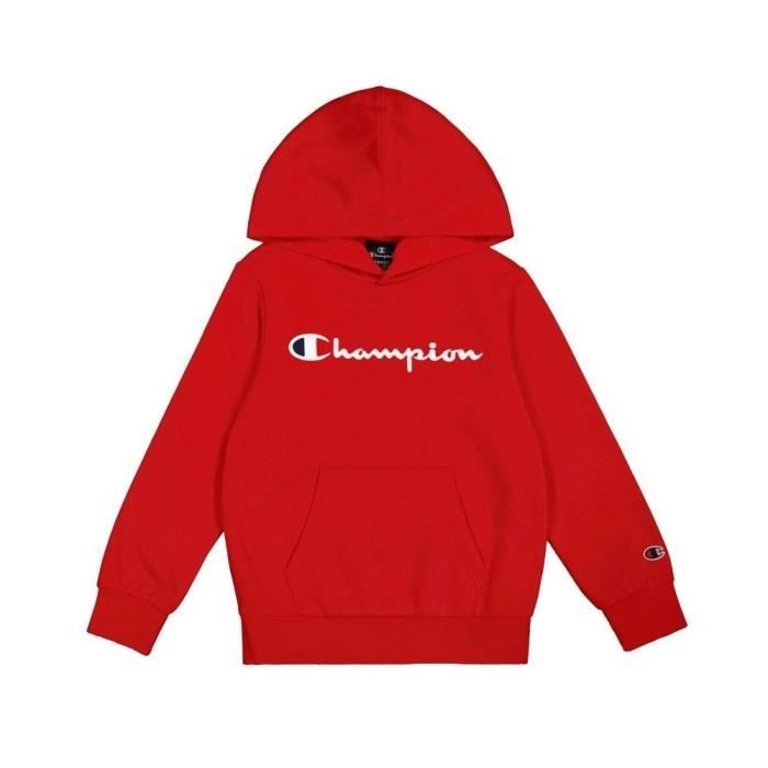 Sweat à Capuche - CHAMPION - 306874 - Rouge - Garçon - Manches longues