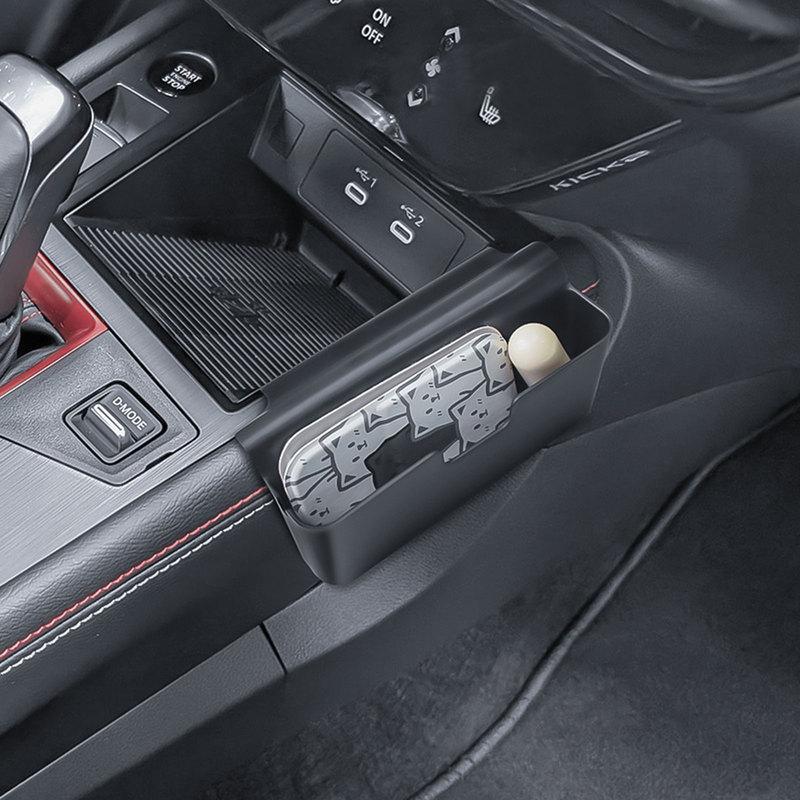 Center Console Gear Shifter Storage Organizer for 2025 Nissan Kicks Accessories Armrest Hanging Storage Box Gear Shift Car Tray
