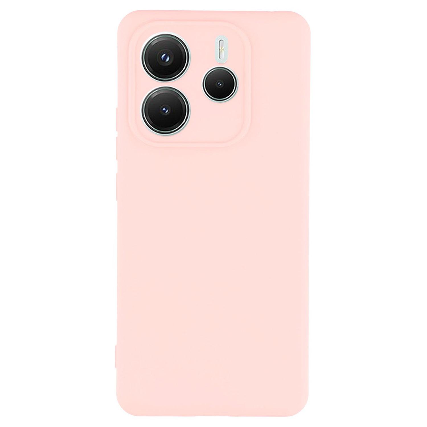 

Чохол для Xiaomi Redmi Note 14 5G Захисний чохол для телефону з TPU з дугоподібним краєм 2,0 мм Pink