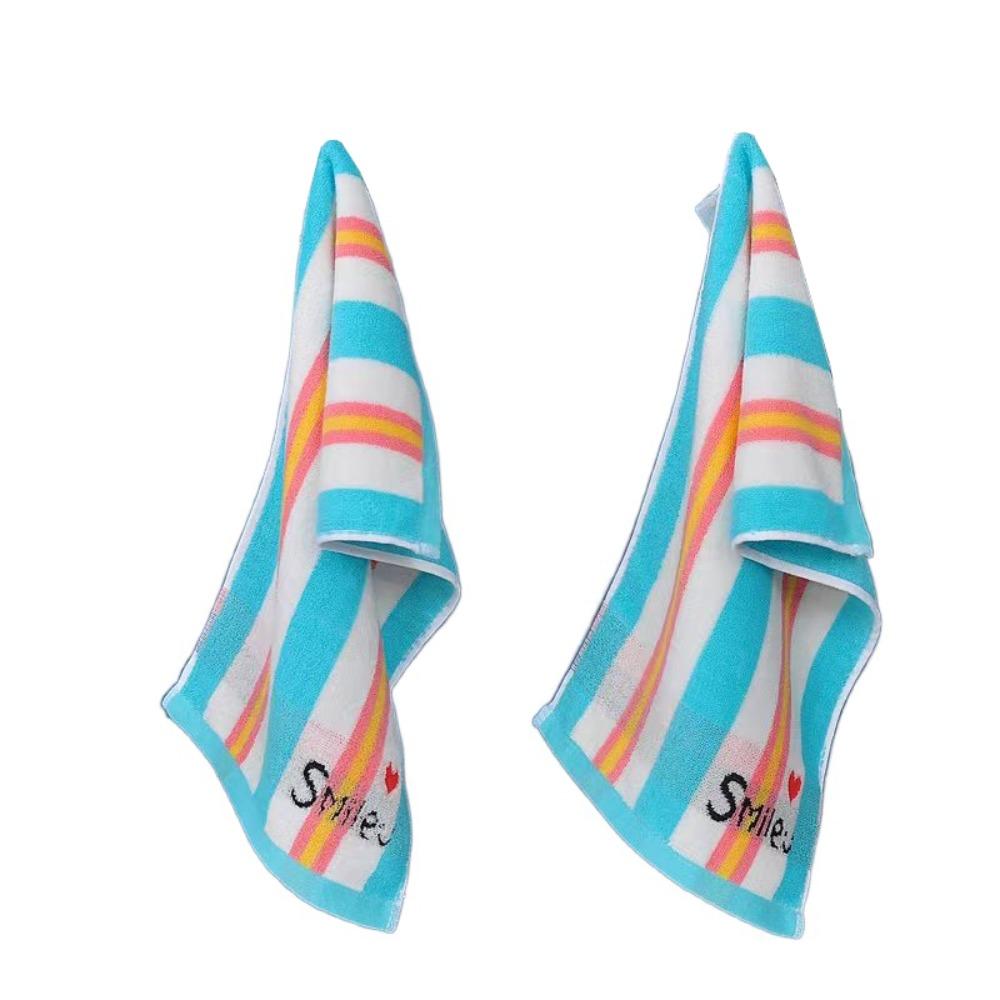 2Pcs Thickened Children Face Towel 25x50cm Cotton Hand Towel Sports Towel  Face Wash синий