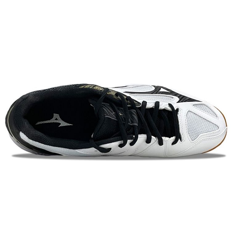 Mizuno Thunder Blade 3 White Black Gold Unisex Sneakers V1GA217008