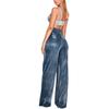 Women's Personalized Street High Waist Hot Silver Wide Leg Pants
