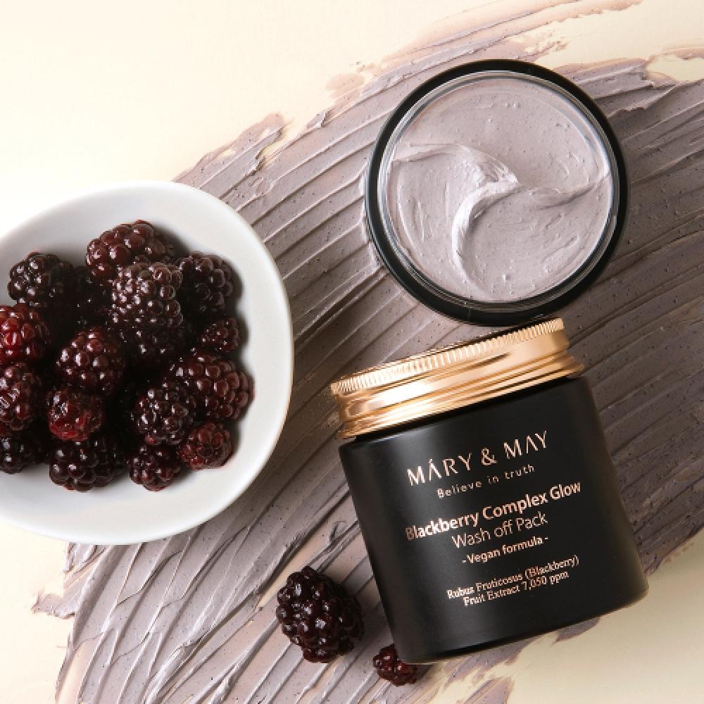 Mary May Vegan Blackberry Complex Glow Wash Off Pack 125g