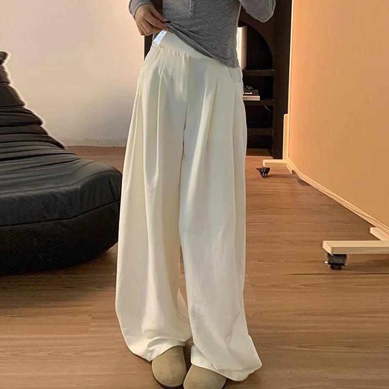 

2026 New Women s Summer Casual Wide-Leg Drape Pants - Yamamoto Pregnant Style XL кремовый/белый