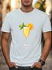 Vibrant Cocktail Print Graphic T-Shirt Unisex Men Women Trendy Tee Casual Tee