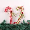 7Pcs Candy Cane Shape Christmas Ornament for Festives Season Decoration Colorful Hanging Charm Stylish Window Pendants