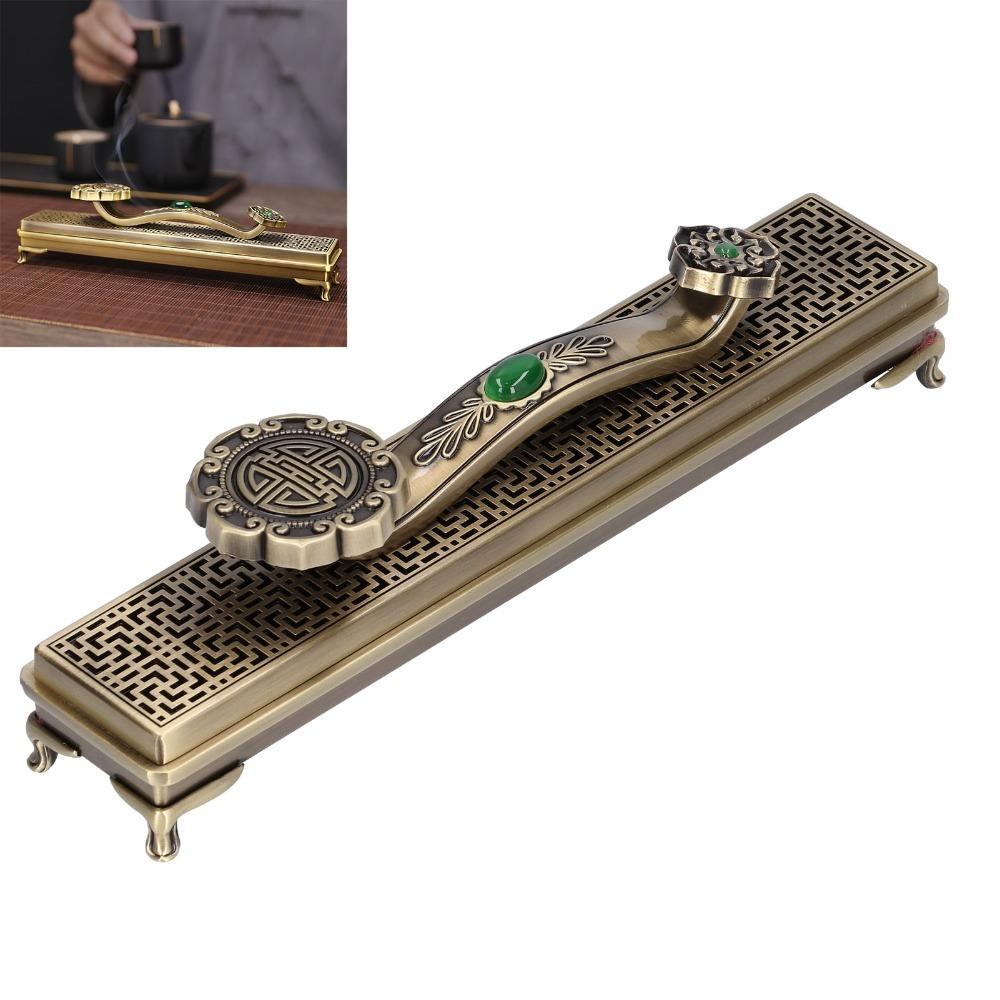 Alloy material Incense Burner Antique retro style Stick Incense Holder Indoor aromatherapy