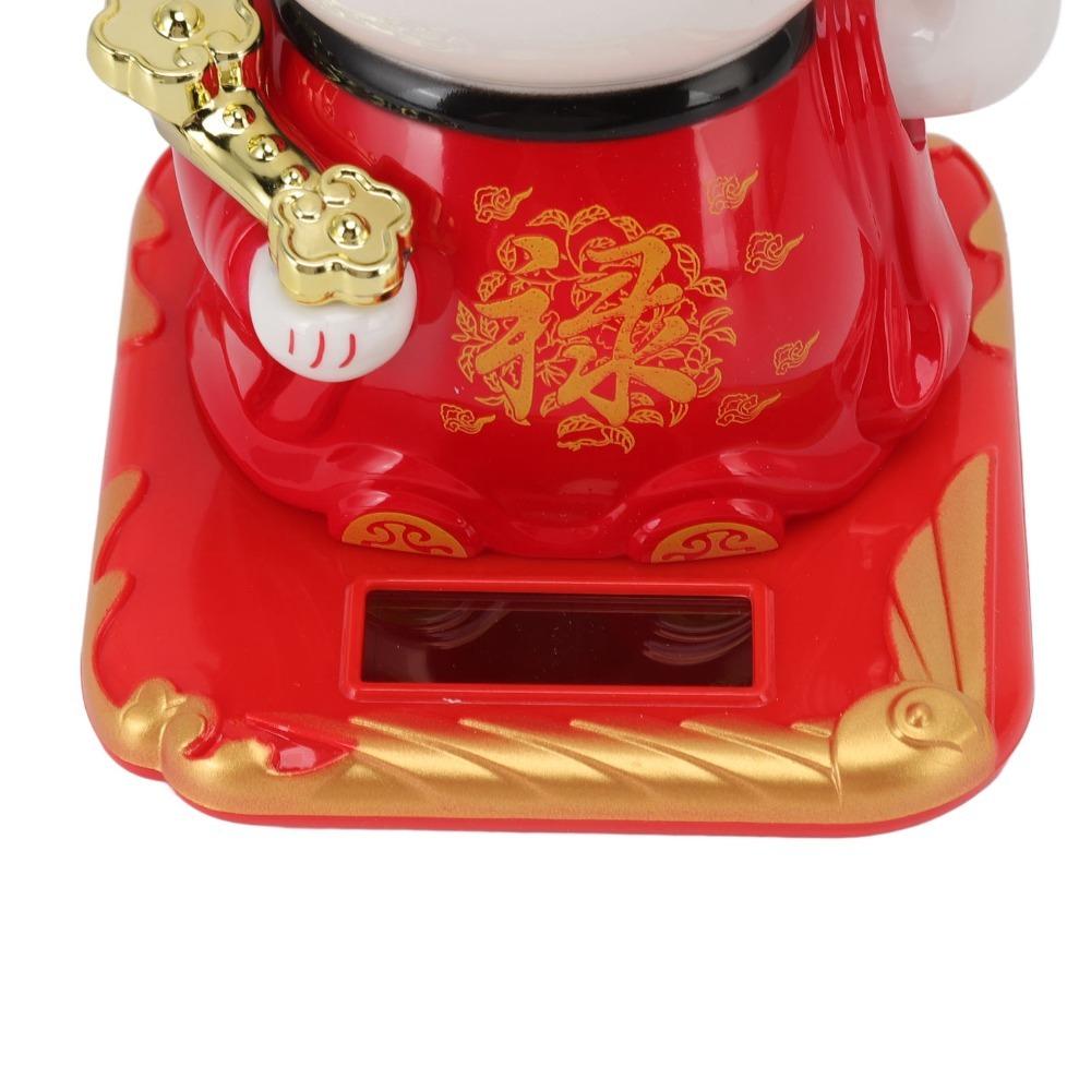 4.13x3.74x3.27in Chinese Fortune Cat Ornament Car Dashboard Lucky Cat Home & Corridor Display