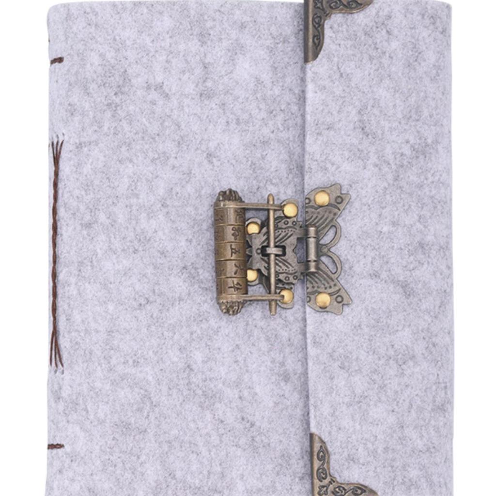 Ancient Style Kraft Paper Sketch & Password-Protected Notebook