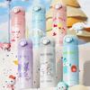 500ML Sanrio Kuromi Stainless Steel Water Bottle Direct Drinking Thermal Vacuum Insulated Cup Women Thermos Portable Student