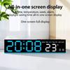 LED Wall Clock Simple Colourful Digital Clocks Gym Wall Multifunction Clock Large Led Screen Large Digital