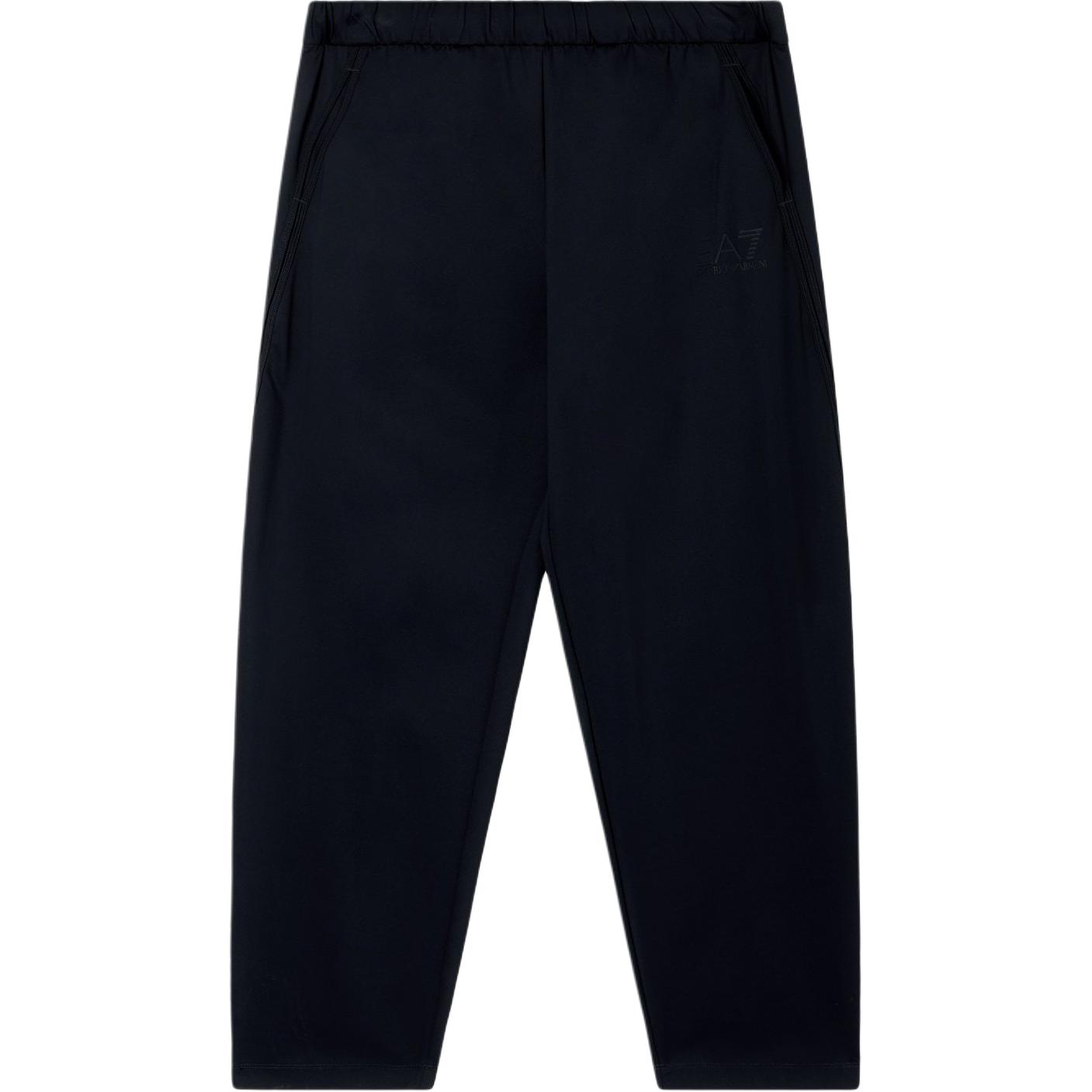 Emporio Armani EA7 SS26 Однотонные Повседневные Брюки с Эластичным Поясом и Логотипом Мужские Низ 7M001368-AF17160-UC001 S