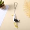 PU Leather Seagull Bag Pendant Simple Backpack Charm Creative Seagull Keychain  Bag Key Decoration
