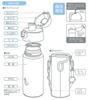 Skater Stainless Steel Water Bottle for Direct Lightweight and For Comes with Special Keeps Water Sports Water Kids, Drinking, 470ml, Plarail,