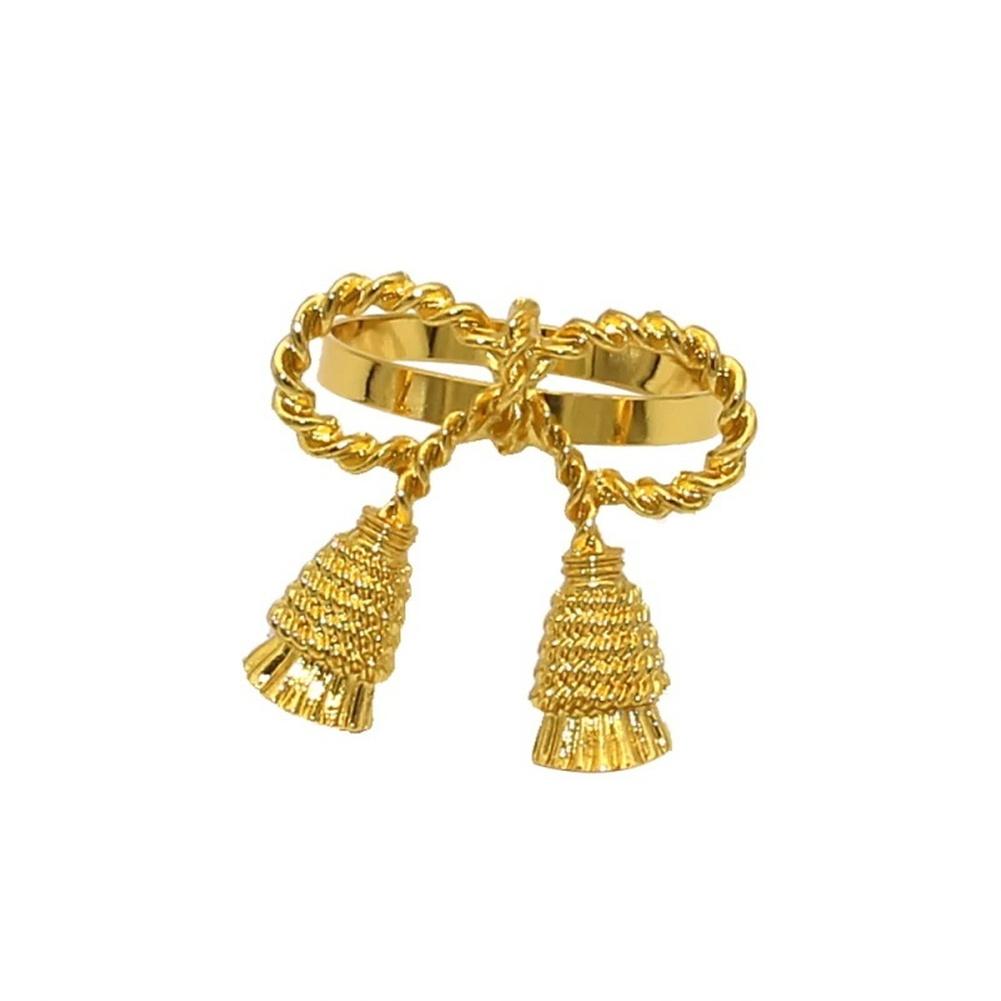 Table Decor Bow Napkin Rings Gold,Silver Elegant Table Decor For Events Kitchen Reusable Set Creative Bow Design