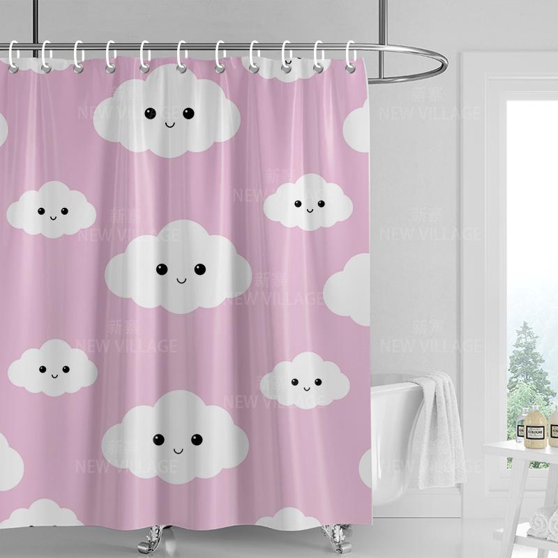 Dekoracja domu zasłony prysznicowe łazienka wodoodporna zasłona materiał Pokój dzienny Nowoczesny Nordycki Nowoczesny prosty wzór geometryczny