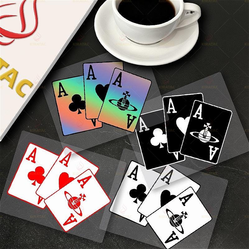 1pc Playing Cards Motorcycle Stickers for Motorcycle Fairing Tailbox Helmet Car Window Trunk Scooter Waterproof Vinyl Decals